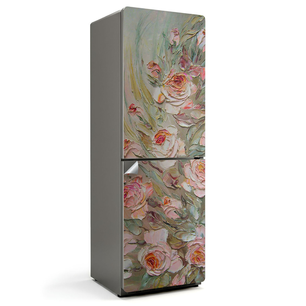 Nálepka na chladničku Maliarsky kvetinový motív