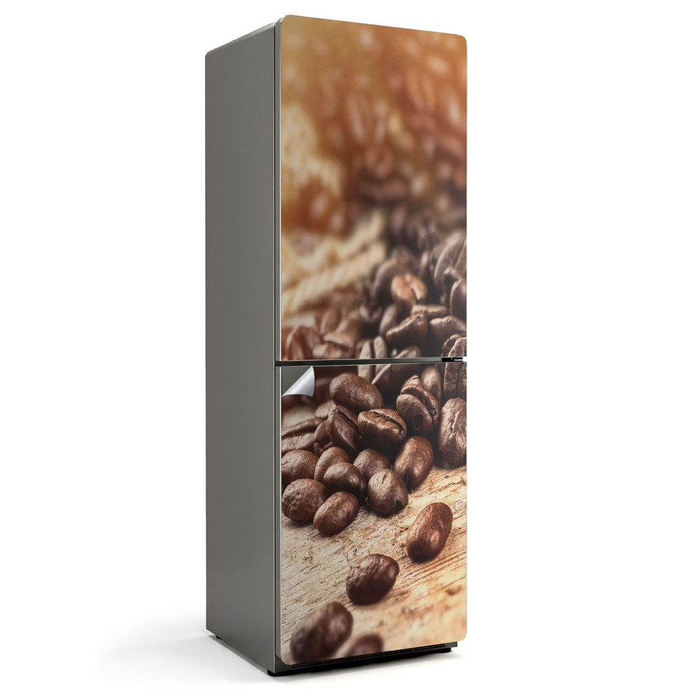 Samolepiaca nálepka na chladničku Rozsypané kávové zrná