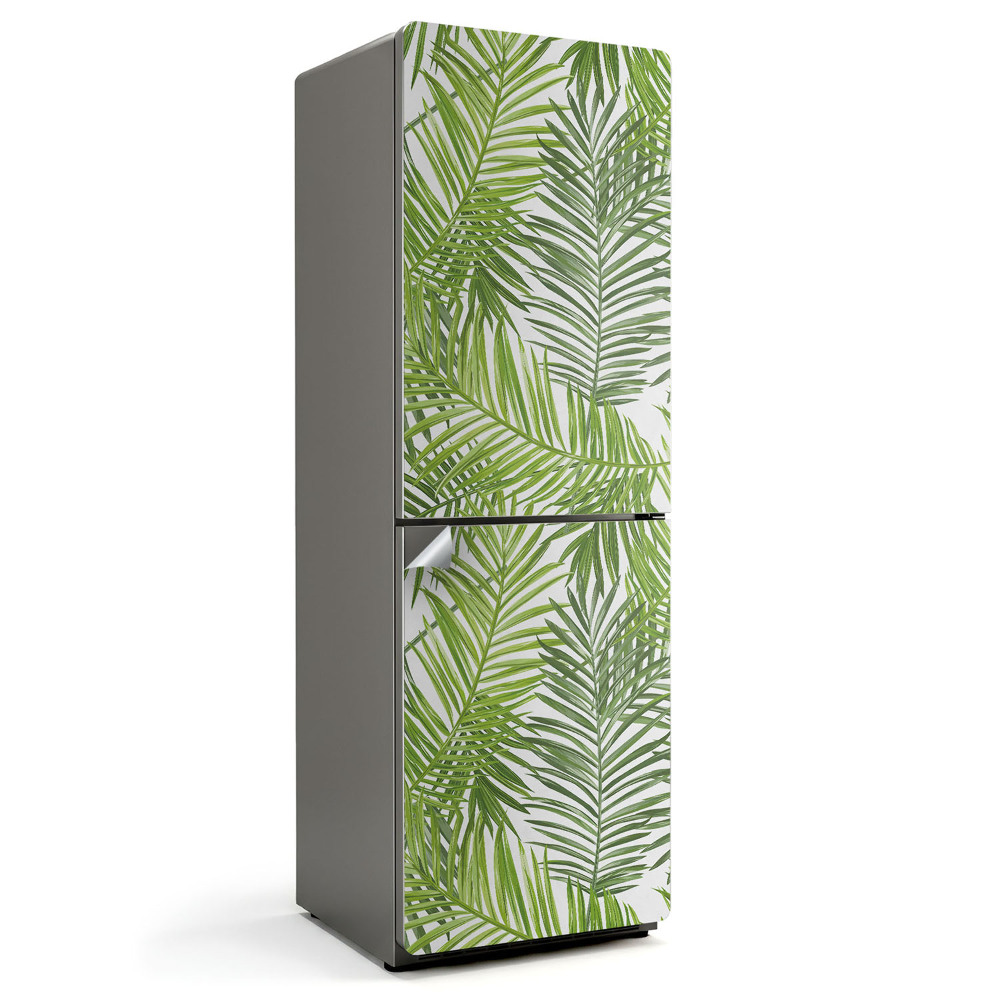 Fototapeta na chladničku Listy tropických rastlín