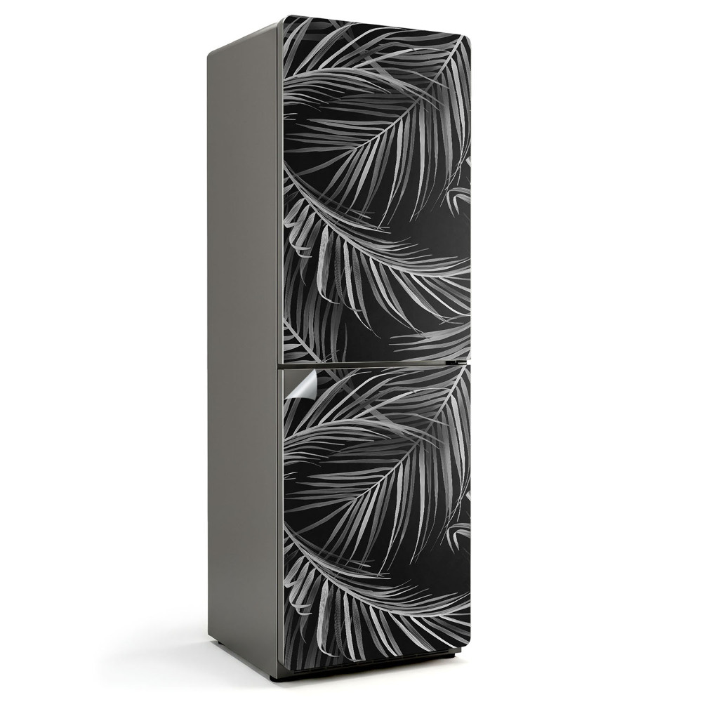 Samolepiaca nálepka na chladničku Listy v jemnom usporiadaní