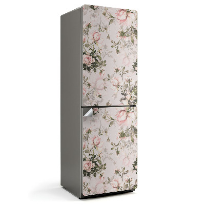 Fototapeta na chladničku Kvetinový vzor s ružami