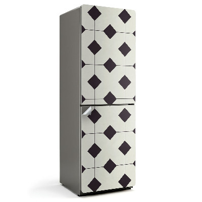 Samolepiaca nálepka na chladničku Geometria kosoštvorcov v mriežke