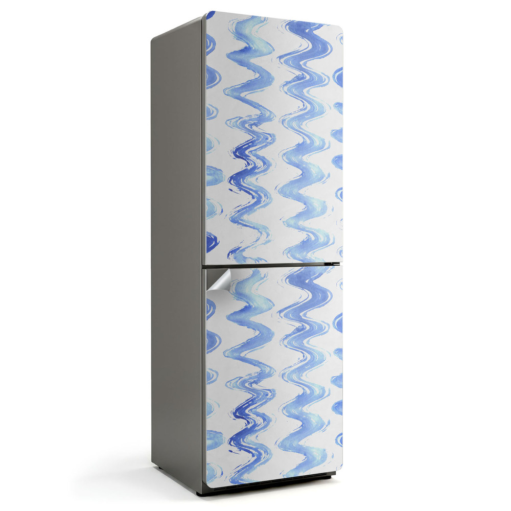 Fototapeta na chladničku Akvarelové vlnité pruhy