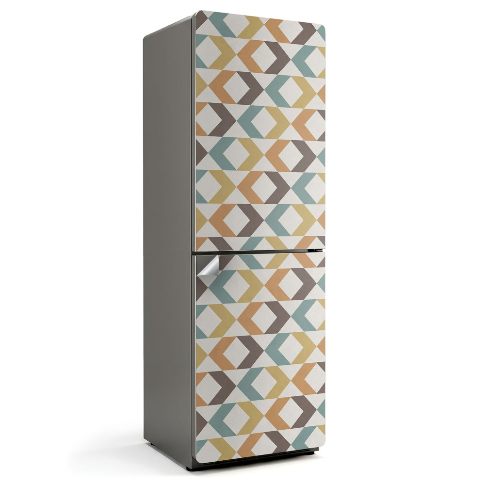 Fototapeta na chladničku Geometrický kosoštvorcový vzor