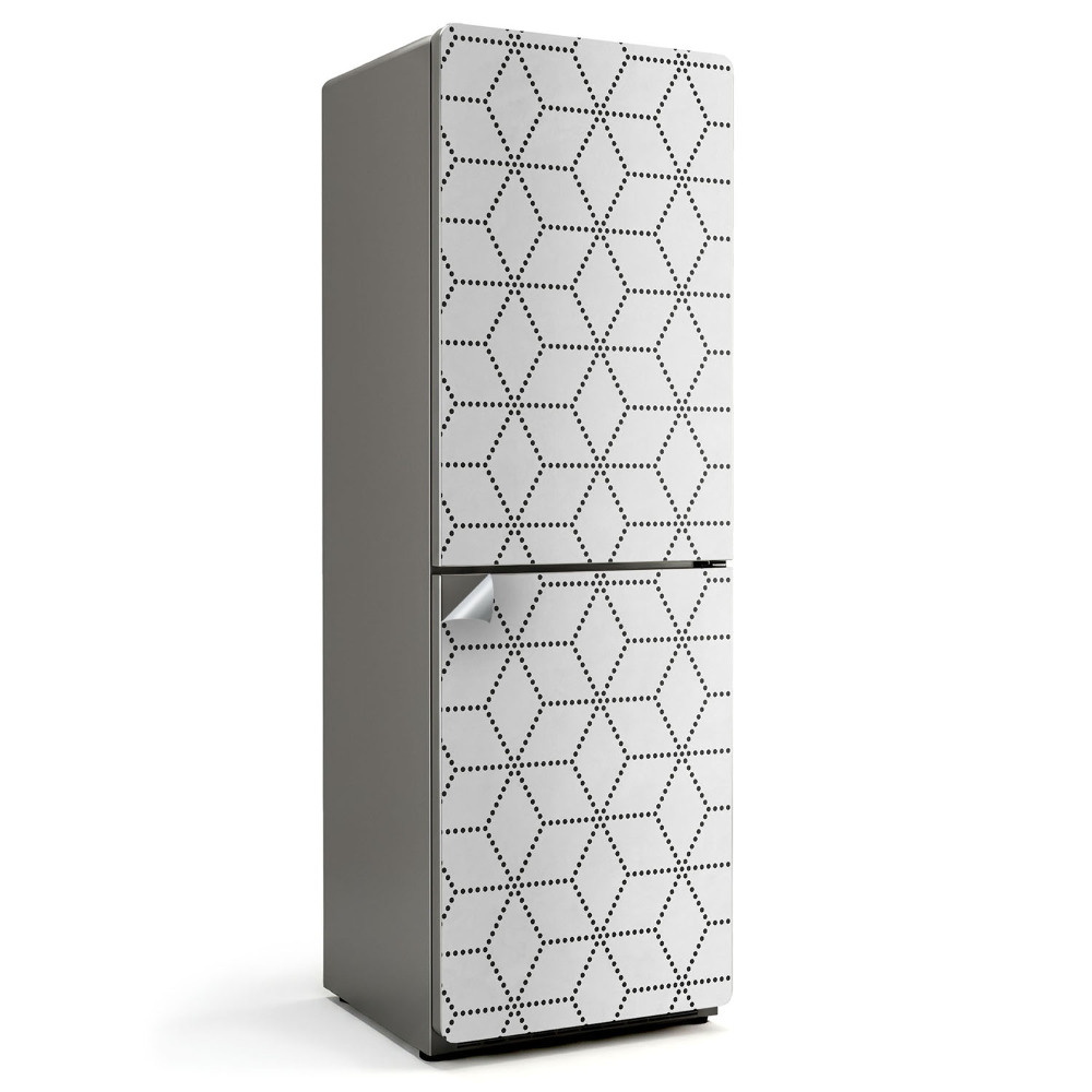 Nálepka na chladničku Diamantový vzor v mriežke