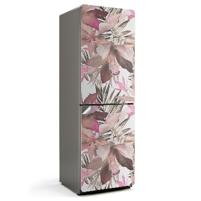 Nálepka na chladničku Kvetinový vzor s listami