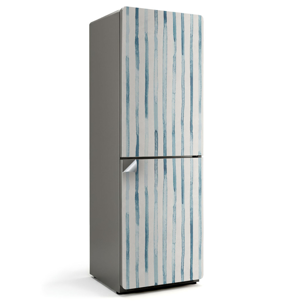 Fototapeta na chladničku Vertikálne pruhy v akvarelu