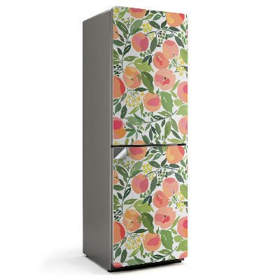 Fototapeta na chladničku Ovocný vzor s listami