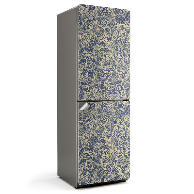 Samolepiaca nálepka na chladničku Kvetinový vzor línie