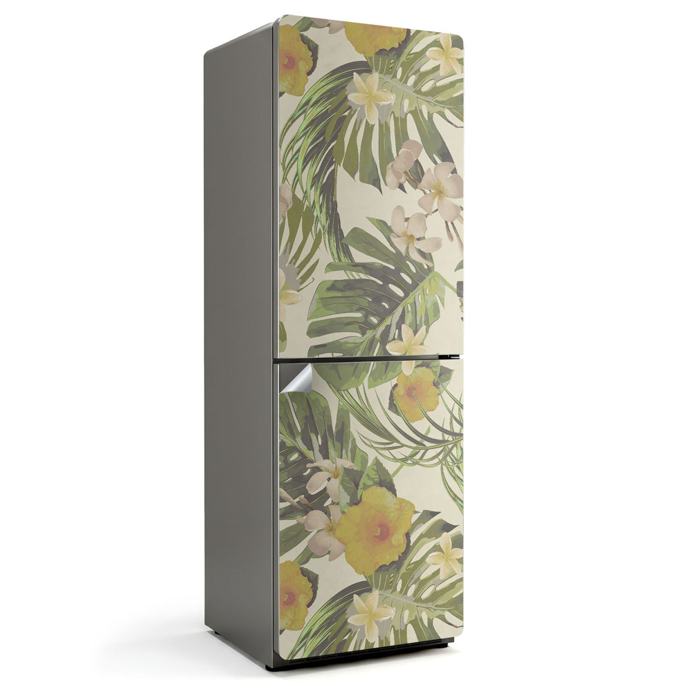 Nálepka na chladničku Vzor tropických rastlín