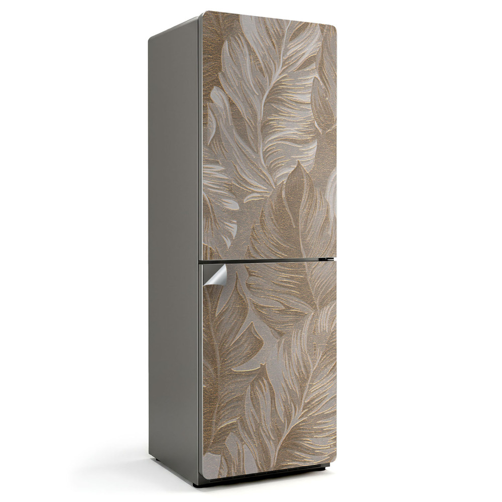 Fototapeta na chladničku Listy s jemným vzorom