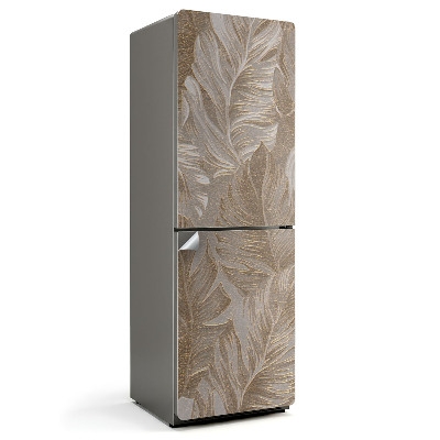 Fototapeta na chladničku Listy s jemným vzorom