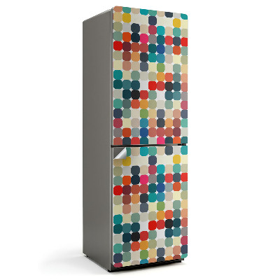 Nálepka na chladničku Farebné oválne vzory