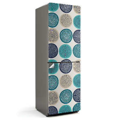 Samolepiaca nálepka na chladničku Kruhové a špirálové vzory