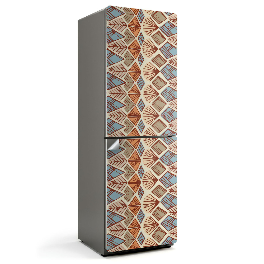 Nálepka na chladničku Geometria v etnickom štýle