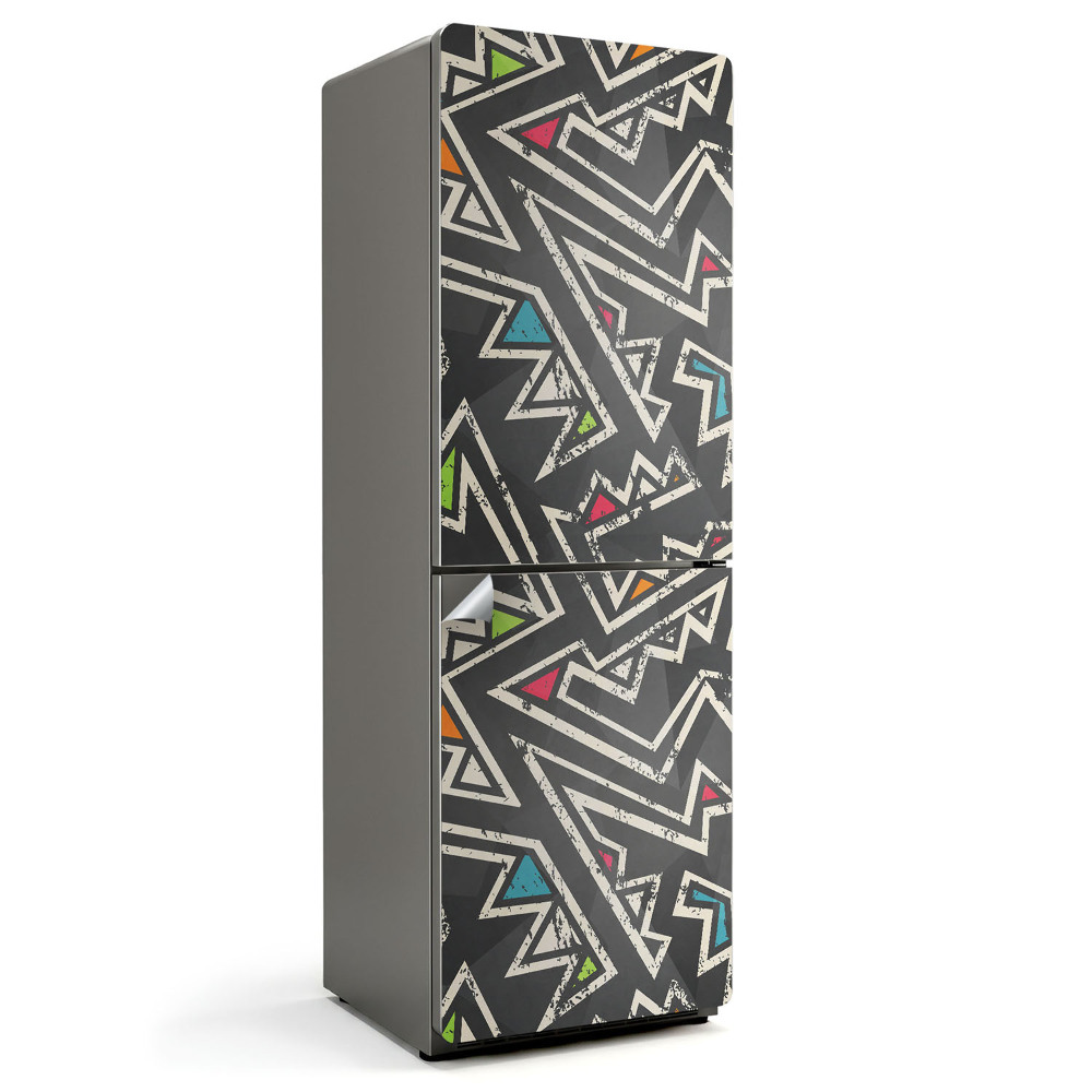Nálepka na chladničku Dynamické geometrické vzory