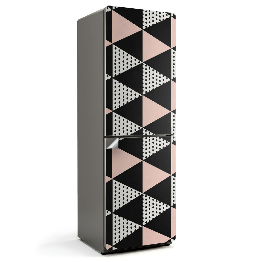 Samolepiaca nálepka na chladničku Geometrický trojuholníkový vzor