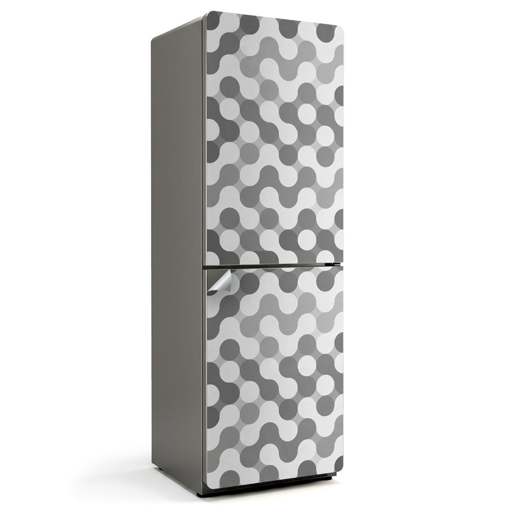 Fototapeta na chladničku Geometrické vlnité kruhy