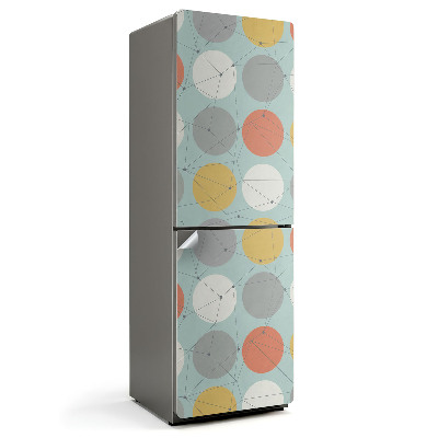 Fototapeta na chladničku Abstraktný kruhový vzor