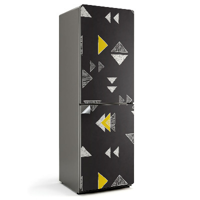 Samolepiaca nálepka na chladničku Abstraktné trojuholníky a kosoštvorce