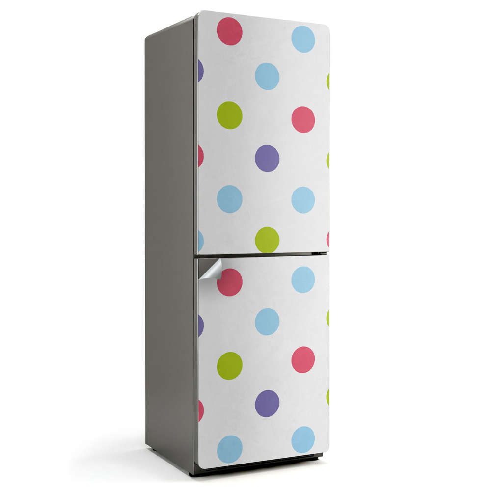 Nálepka na chladničku Vzor s farebnými bodkami