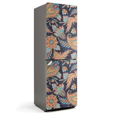 Nálepka na chladničku Rastlinný vzor s ornamentami