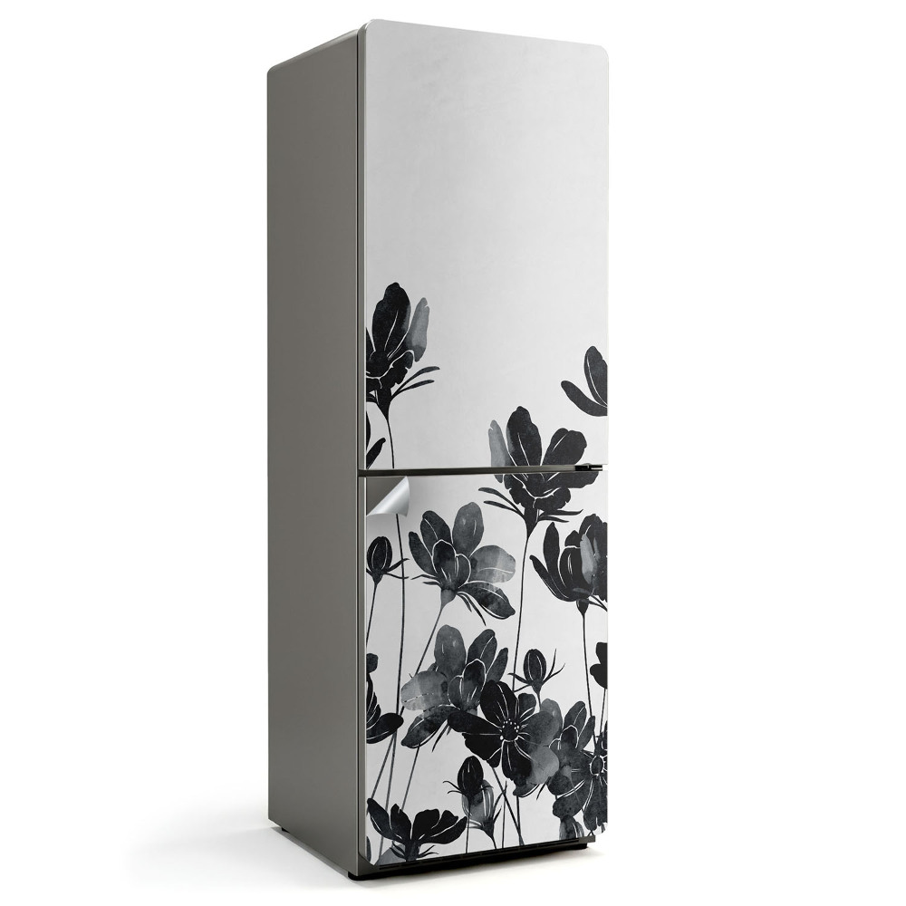 Samolepiaca nálepka na chladničku Tieň s kvetinovým motívom