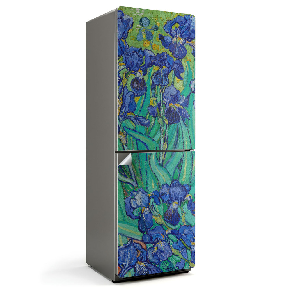 Samolepiaca nálepka na chladničku Kvetinový vzor kosatcov