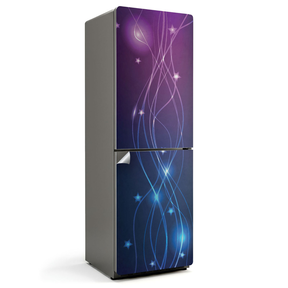 Fototapeta na chladničku Jemné línie s hviezdičkami