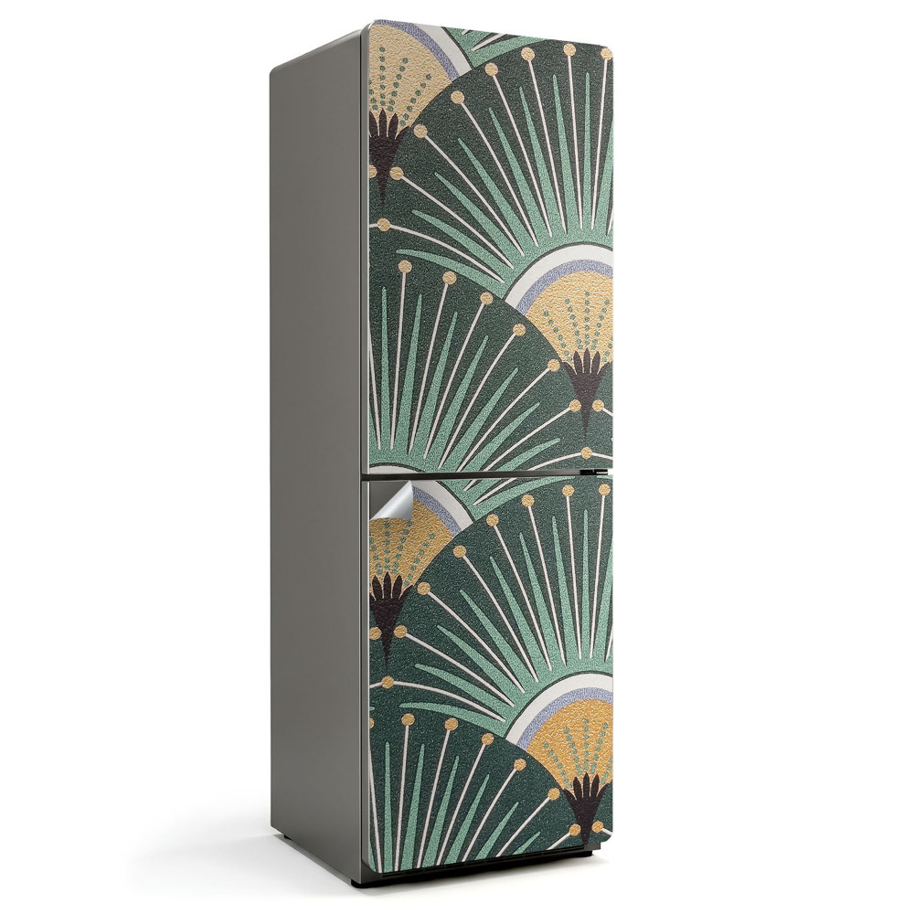 Fototapeta na chladničku Vejárový a čiarový vzor