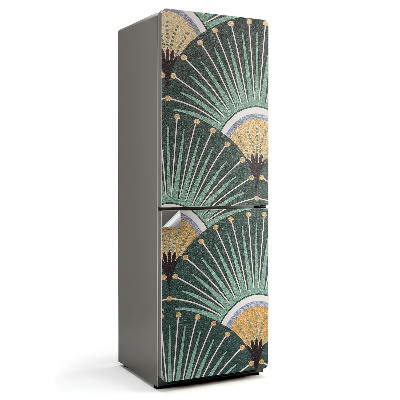 Fototapeta na chladničku Vejárový a čiarový vzor