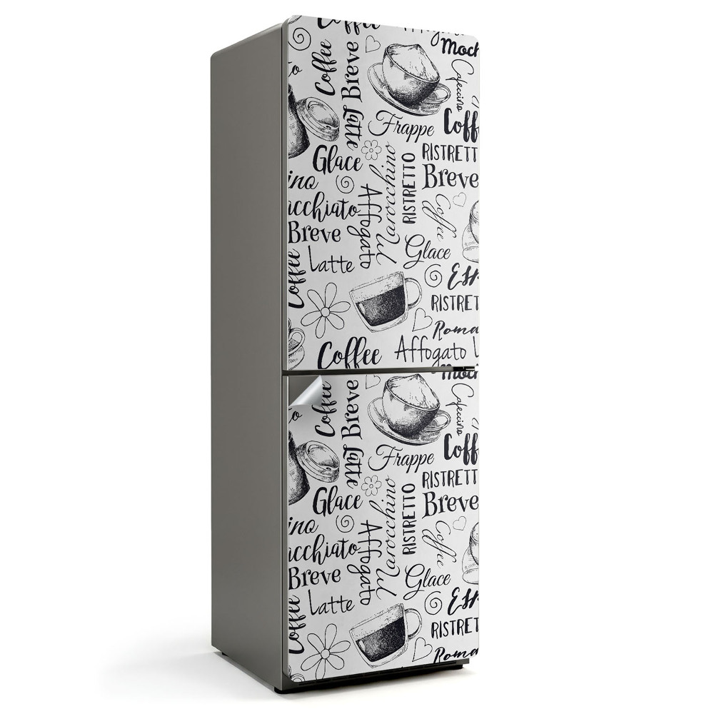 Samolepiaca nálepka na chladničku Dizajn šálok kávy