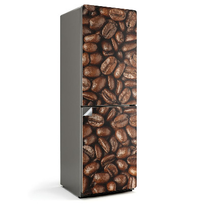 Fototapeta na chladničku Detailný záber na kávové zrná