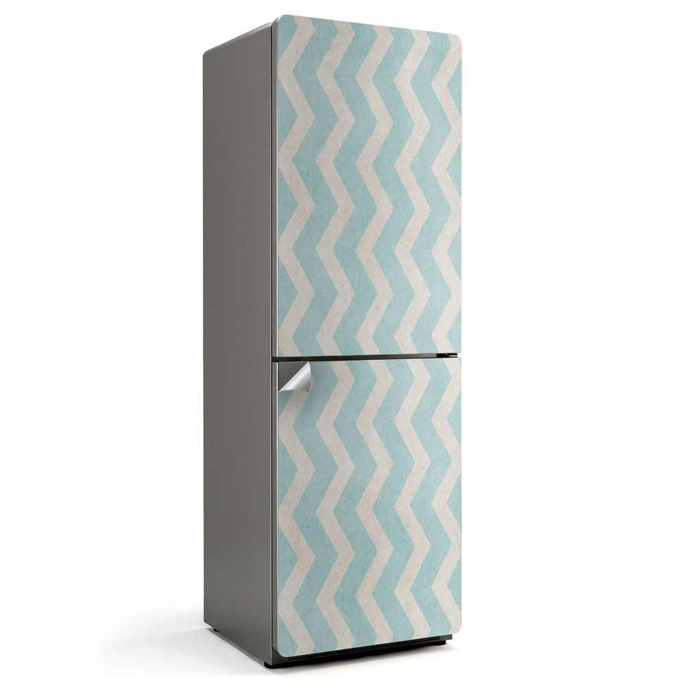 Samolepiaca nálepka na chladničku Cikcak na pozadí textúry