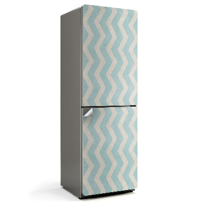 Samolepiaca nálepka na chladničku Cikcak na pozadí textúry