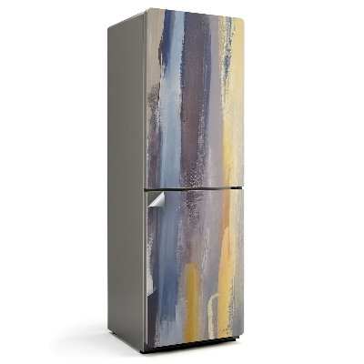 Nálepka na chladničku Abstraktné pruhy farby