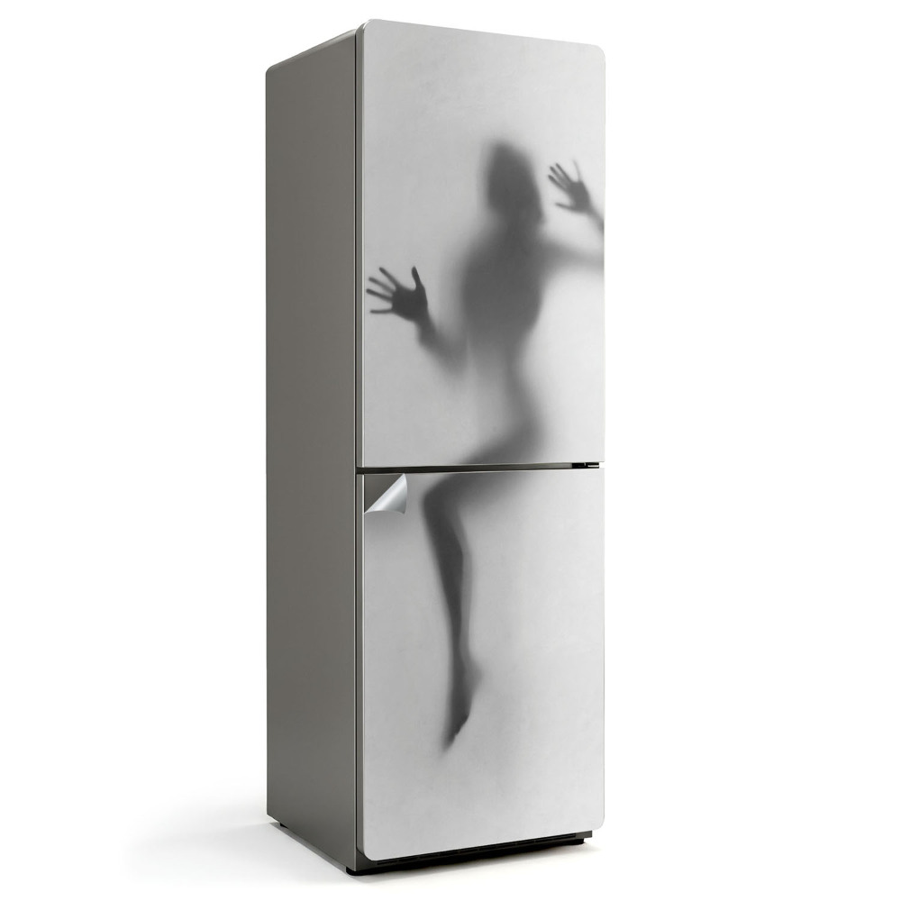 Nálepka na chladničku Zahmlená silueta v pohybe
