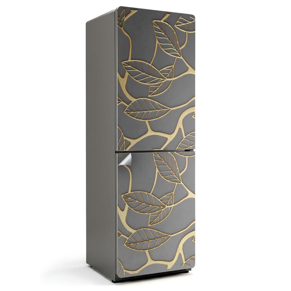 Samolepiaca nálepka na chladničku Jemný vzor listov a konárov