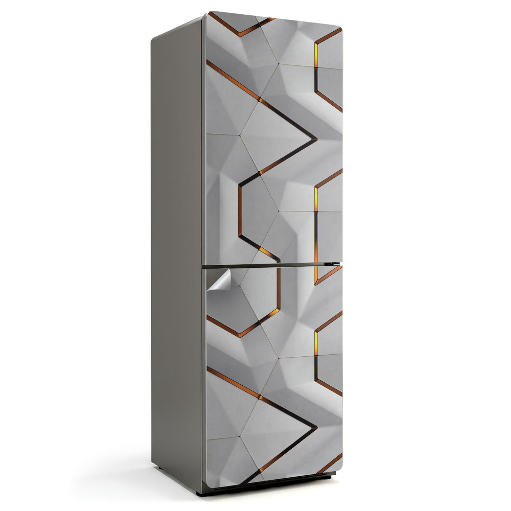 Nálepka na chladničku Abstraktný 3D vzor