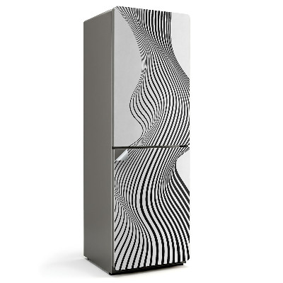 Nálepka na chladničku Dynamické viacriadkové vlny