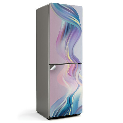 Samolepiaca nálepka na chladničku Vlny v pastelových odtieňoch