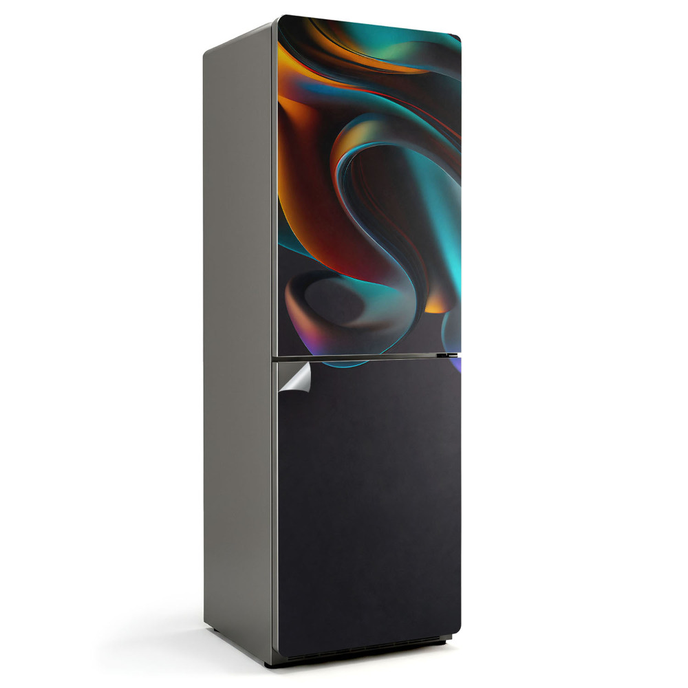 Fototapeta na chladničku Abstraktné vlny a tvary