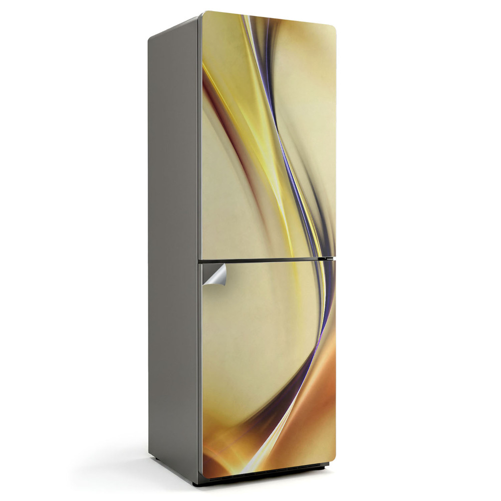 Fototapeta na chladničku Tekuté línie a vlny