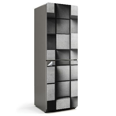 Nálepka na chladničku Geometrické 3D bloky