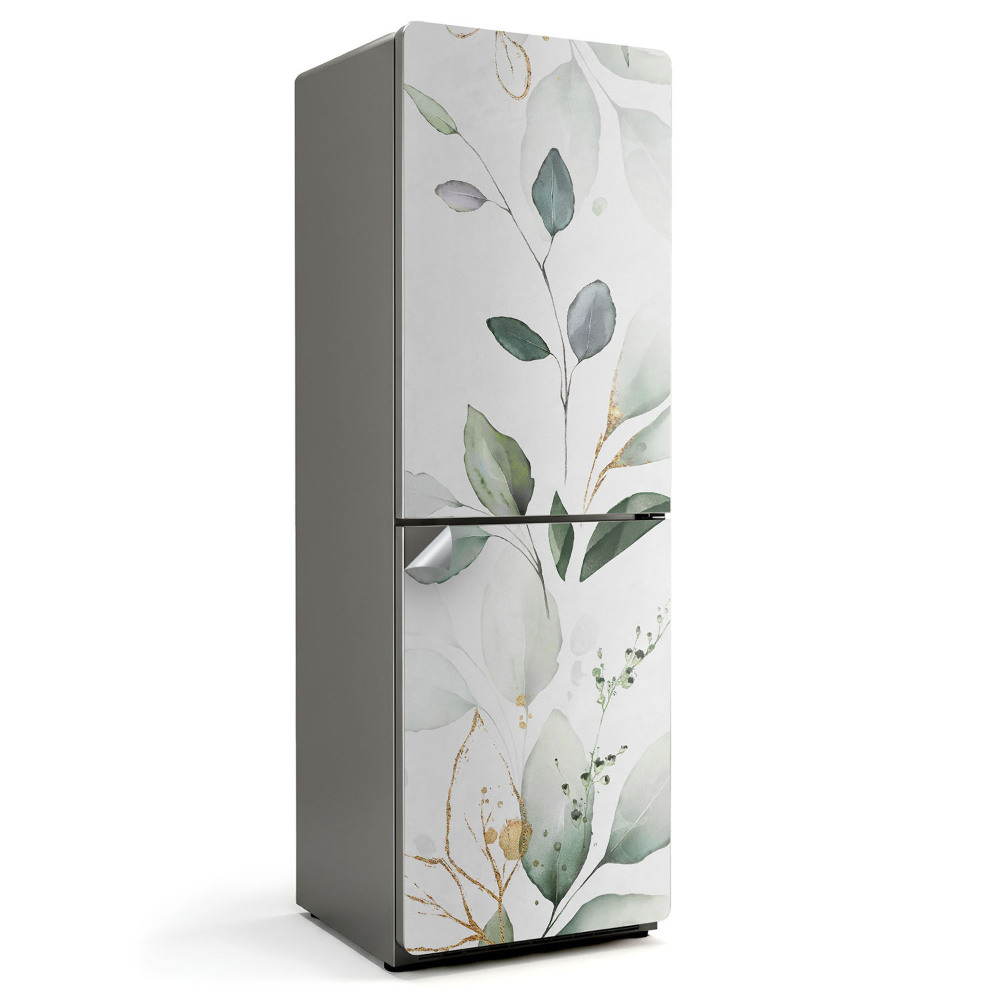 Samolepiaca nálepka na chladničku Jemné listy a vetvičky