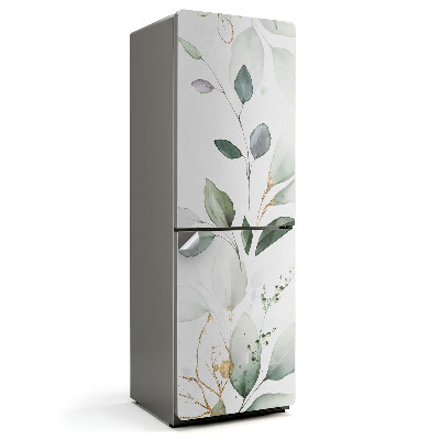 Samolepiaca nálepka na chladničku Jemné listy a vetvičky