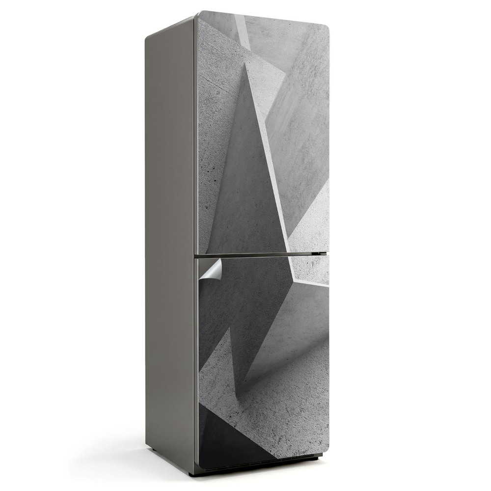 Samolepiaca nálepka na chladničku Abstraktná 3D geometria