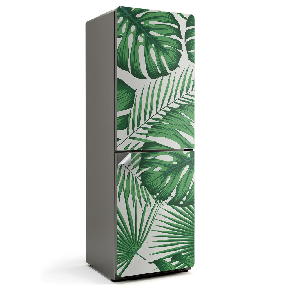 Fototapeta na chladničku Zloženie tropických listov