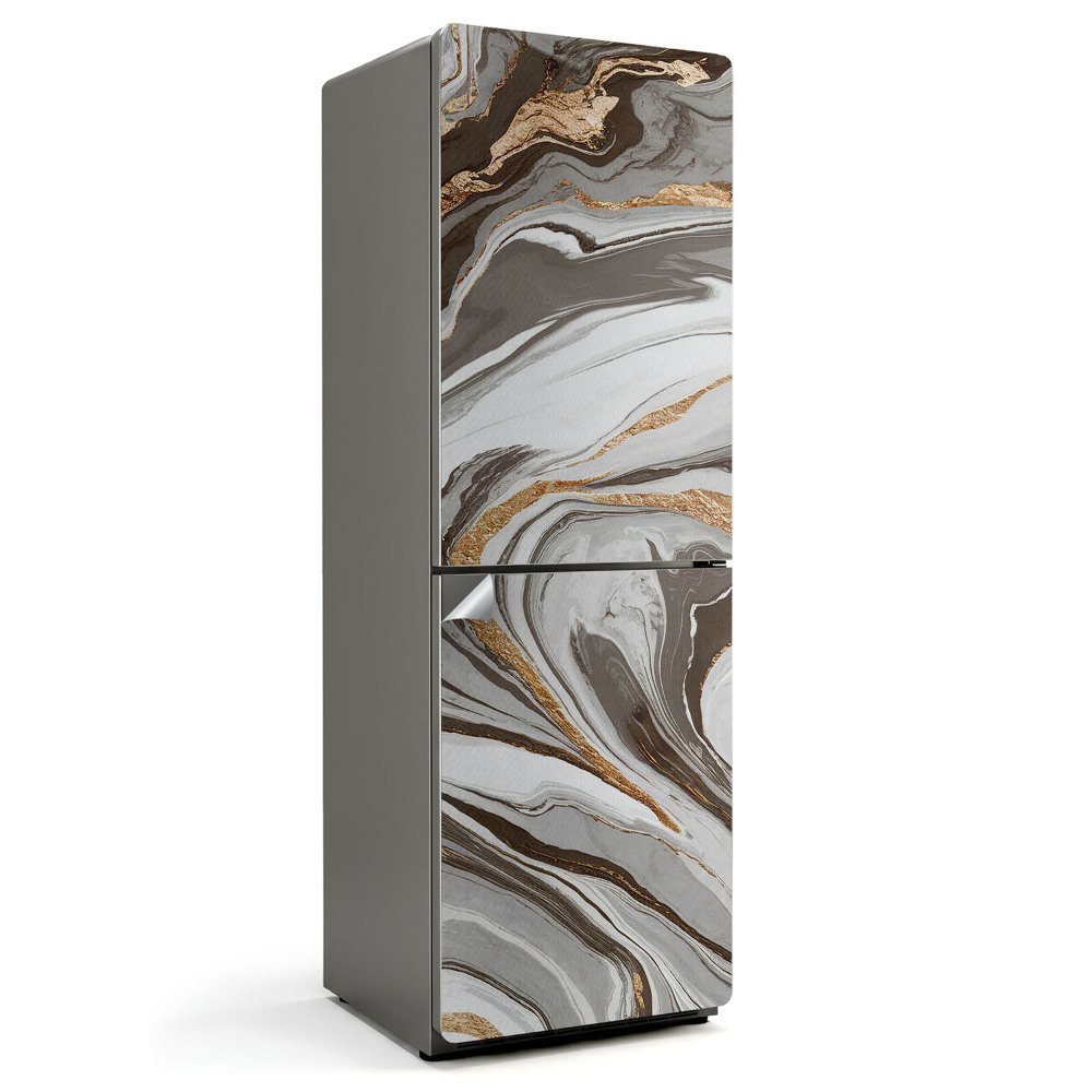 Nálepka na chladničku Abstraktné tekuté vlny