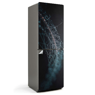 Fototapeta na chladničku Abstraktné čiary a bubliny